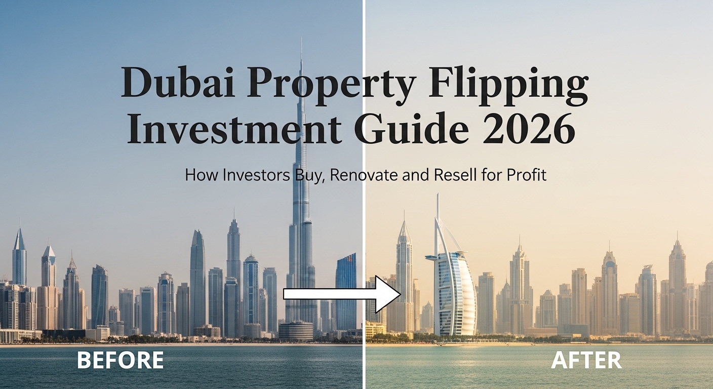 Dubai Property Flipping Investment Guide 2026 – How Investors Buy, Renovate and Resell for Profit