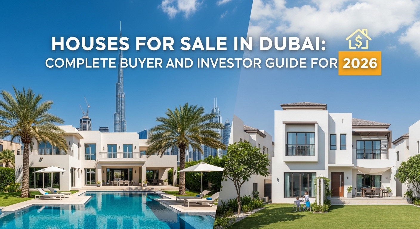 Explore houses for sale in Dubai with best prices, prime locations, and high ROI investment opportunities in 2026. 1 houses for sale in Dubai luxury villas modern homes skyline view