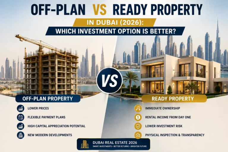 Off-Plan vs Ready Property in Dubai (2026): Which Investment Option Is Better? 1 Off-Plan vs Ready Property in Dubai feature image